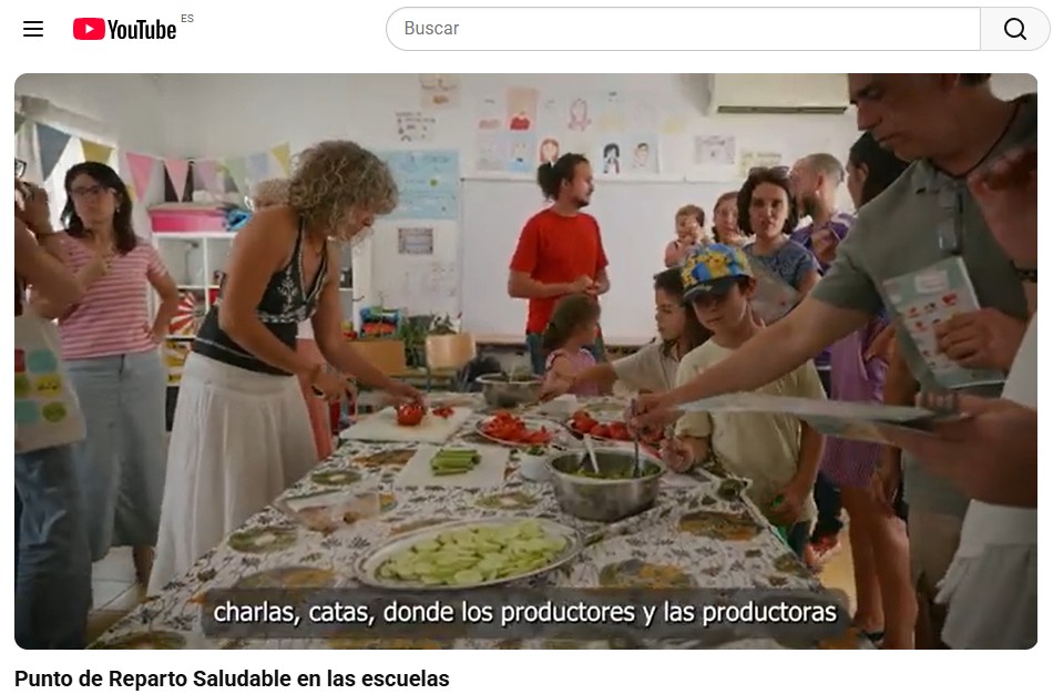 Punto de Reparto Saludable en las escuelas