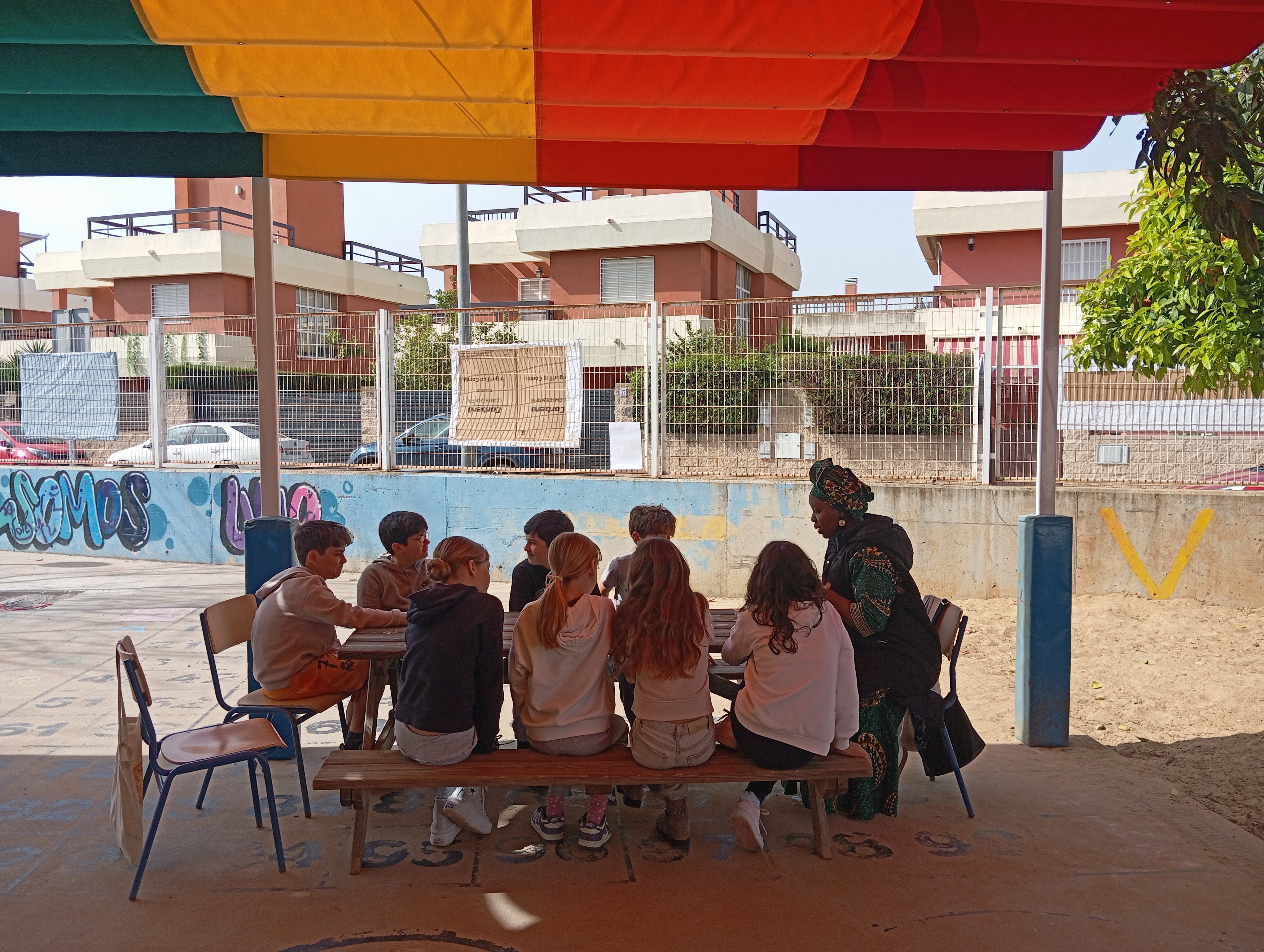 biblioteca humana en el CEIP Ágora